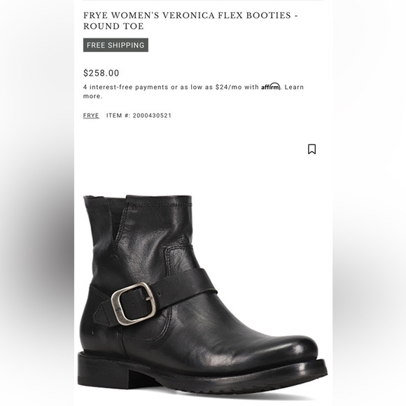 Frye Women's Black Veronica Flex Booties - Picture 2 of 16